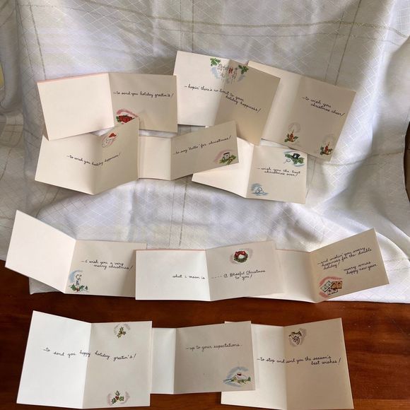 Vintage Christmas Cards Set, Smarty Pants Series Cartoon Christmas Greeting Card - Picture 3 of 10